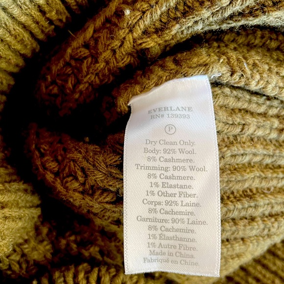 Everlane wool/cashmere chunky sweater size small - Picture 4 of 4
